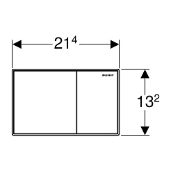 Geberit Кнопка смыва Sigma 60 115.640.SQ.1 умбра – фотография-2