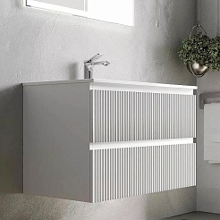 Sancos Тумба с раковиной Snob R 60 bianco раковина CN7011 – фотография-4