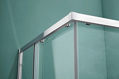 Aquatek Душевой уголок Ария 80x80 AQ ARI KV 08020CH профиль хром стекло прозрачное – фотография-7