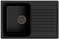 Granfest Мойка кухонная Quarz GF-Z78 Черный – фотография-1