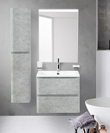 BelBagno Тумба под раковину Albano 60 подвесная Cemento Verona Grigio – фотография-8