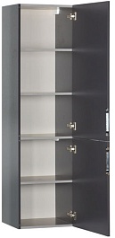 Aquanet Пенал для ванной "Алвита 40" серый антрацит – фотография-2