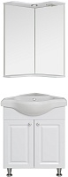 Runo Мебель для ванной Классик 65 угловая белая