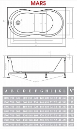 Alpen Акриловая ванна "Mars 130" – фотография-4