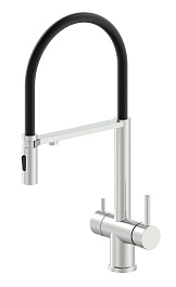 Oliveeka Смеситель для кухни K OL-458009-BN никель матовый – фотография-1