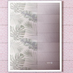 Бриклаер Зеркало Лофт 60 с часами – фотография-1