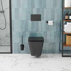 Ceruttispa Унитаз подвесной Maiella Aria MB CT9163 черный матовый – фотография-3