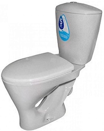 Santeri Унитаз-компакт "Версия" белый с краплением – фотография-1