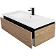 Cezares Тумба с раковиной Slider 100 с 2 ящиками дуб тангент – картинка-55