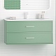 Brevita Тумба с раковиной Verde 100 подвесная зеленая – картинка-16