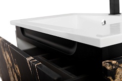 Cezares Тумба с раковиной Slider 100 с 2 ящиками подвесная чёрный фьюжн – фотография-29