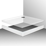 Roltechnik Экран для поддона "FLAT KVADRO 1000x1000"