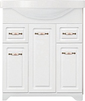 Style Line Тумба с раковиной Олеандр-2 75 белая