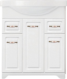 Style Line Тумба с раковиной Олеандр-2 75 белая – фотография-1