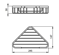 Ideal Standard Полка IOM угловая хром – фотография-2