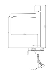 BelBagno Смеситель для накладных раковин Uno UNO-LMC-NERO-W0 чёрный – фотография-2