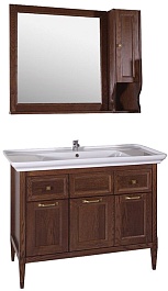 ASB-Woodline Мебель для ванной Гранда 105, антикварный орех – фотография-1