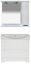 Misty Мебель для ванной Элвис 85 R напольная белая – фотография-1