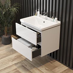 Onika Мебель для ванной Эвада 60 подвесная белая – фотография-8