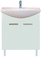 Misty Тумба для умывальника Джулия 75 прямая белая