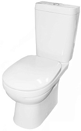 Керамин Унитаз-компакт Альбано R с жестким сиденьем – фотография-1