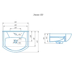 Mixline Тумба под раковину Веста 50 белая 2 створки 1 ящик – фотография-6