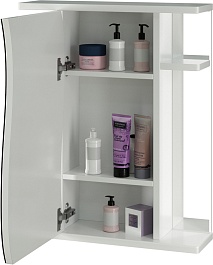 Mixline Зеркало-шкаф Классик 55 L белый – фотография-2