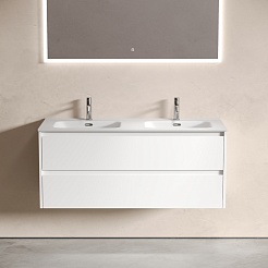 Sancos Мебель для ванной Libra 120-2 белый глянец – фотография-8