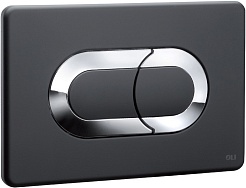 OLI Кнопка смыва Salina черная-хром – фотография-1