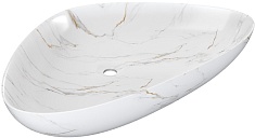 Teymi Раковина накладная Ellie W 60 T50593 белый мрамор