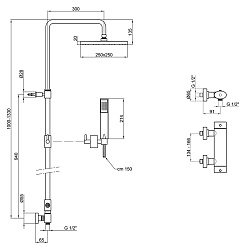 Webert Душевая система Wolo WO980104015 хром – фотография-2