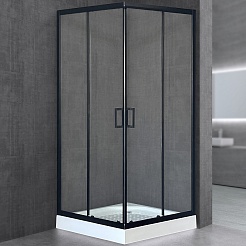 Royal Bath Душевой уголок RB90HP-T-BL 90х90х200 – фотография-1