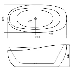 Gemy Акриловая ванна G9232 – фотография-3