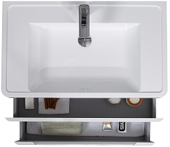 Parly Мебель для ванной River 80 подвесная лилейно-белая – фотография-4