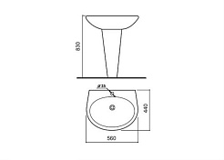 Pasenni Пьедестал для раковины  8571011 VIKO – фотография-2