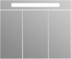 Opadiris Зеркальный шкаф Фреш 100 белый – фотография-1