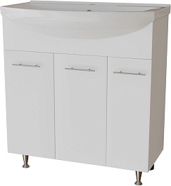 Mixline Тумба под раковину Вега 75 Best белая 556877 (РАЗБОР) – фотография-1