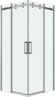 Grossman  Душевой уголок Classic 80x80x195 квадратный профиль хром стекло прозрачное