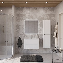 Cezares Тумба с раковиной Relax 80 подвесная bianco lucido – фотография-8