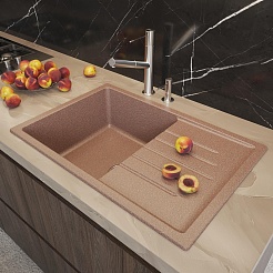 Mixline Мойка кухонная ML-GM19 терракотовая – фотография-4