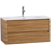 Cezares Тумба с раковиной Relax 100 подвесная дуб карамельный