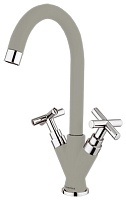 Florentina Смеситель "Ита AV" грей для кухонной мойки