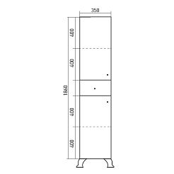 Mixline Пенал для ванной Сальери 35 R – фотография-3