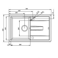 Iddis Мойка гранитная Vane G V12G781i87 серая – фотография-2