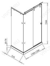 Aquanet  Душевой уголок "Alfa 1208-12" 168417 – фотография-2