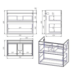 Owl 1975 Мебель для ванной Sjel stor 80 – фотография-7