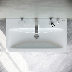 Am.Pm Тумба с раковиной Gem 75 белый глянец – фотография-2