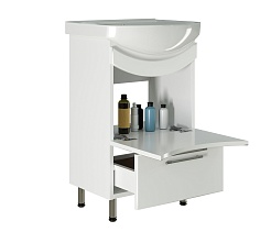 Mixline Тумба с раковиной Радуга 50 белая – фотография-2
