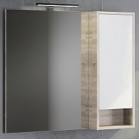 Comforty Зеркальный шкаф Гамбург 90 R дуб сонома