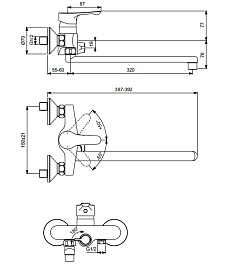 Vidima Смеситель Wave BA417AA для ванны/душа – фотография-2